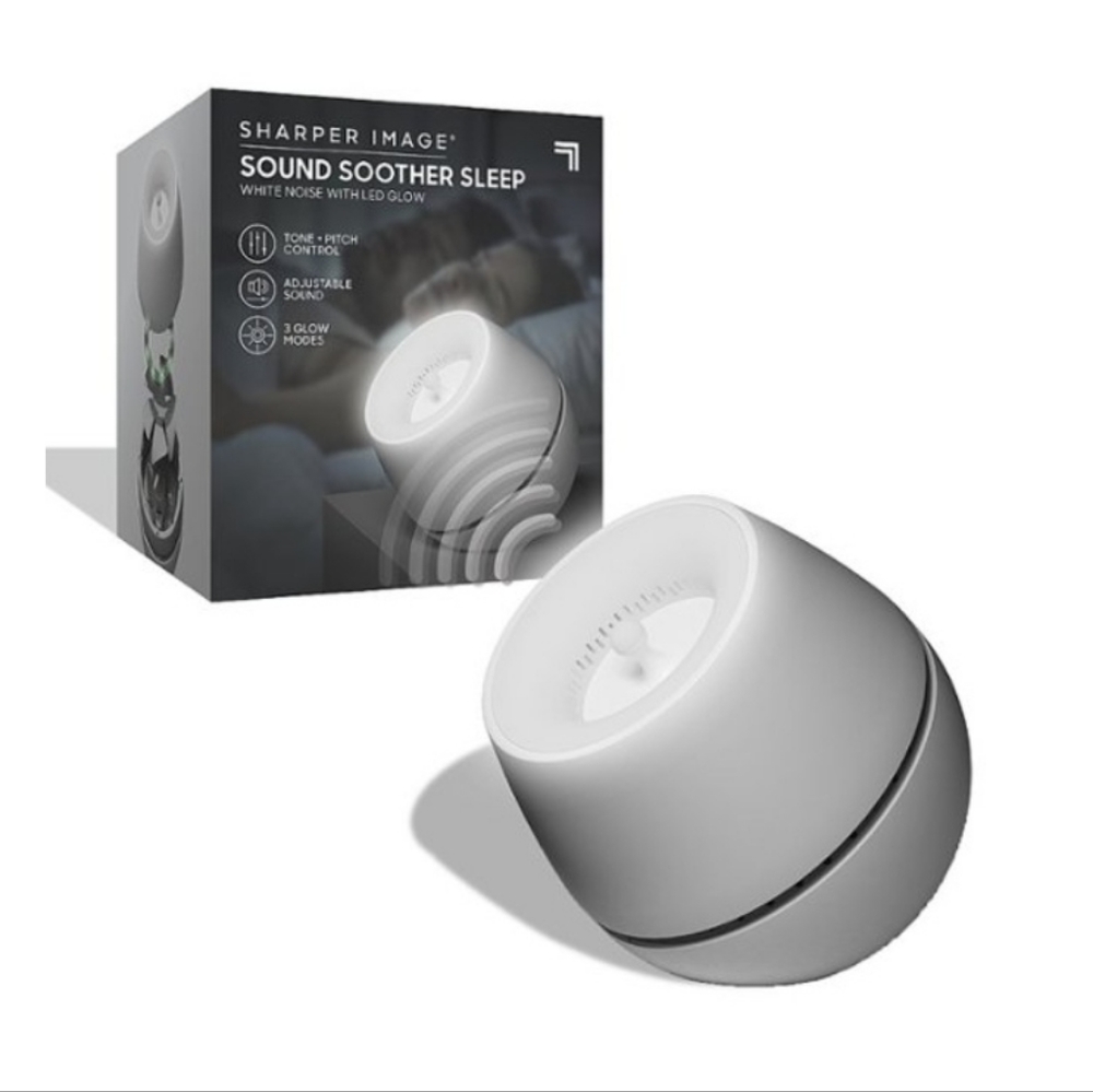 🆕️Sharper Image  💤 Sleep Sound Soother Sleep White Noise with LED Glow